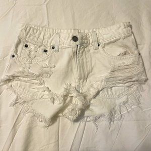 Carmar Morgan White Denim Shorts